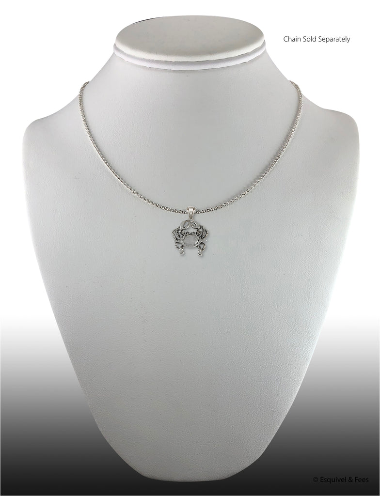 Crab Jewelry Sterling Silver Handmade Crab Pendant  CRB1-P