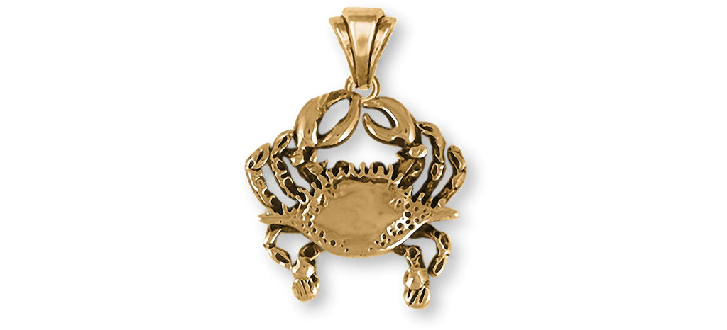 Crab Charms Crab Pendant 14k Gold Crab Jewelry Crab jewelry