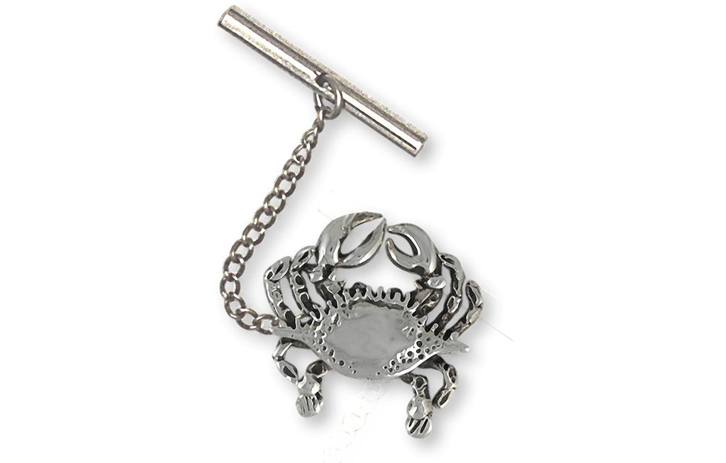 Crab Charms Crab Tie Tack Sterling Silver Crab Jewelry Crab jewelry