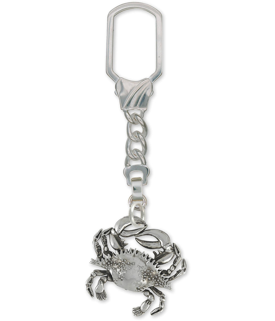 Crab Charms Crab Key Ring Sterling Silver Crab Jewelry Crab jewelry