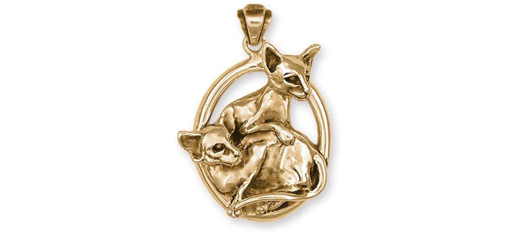 Siamese Cat Charms Siamese Cat Pendant 14k Gold Siamese Cat Jewelry Siamese Cat jewelry