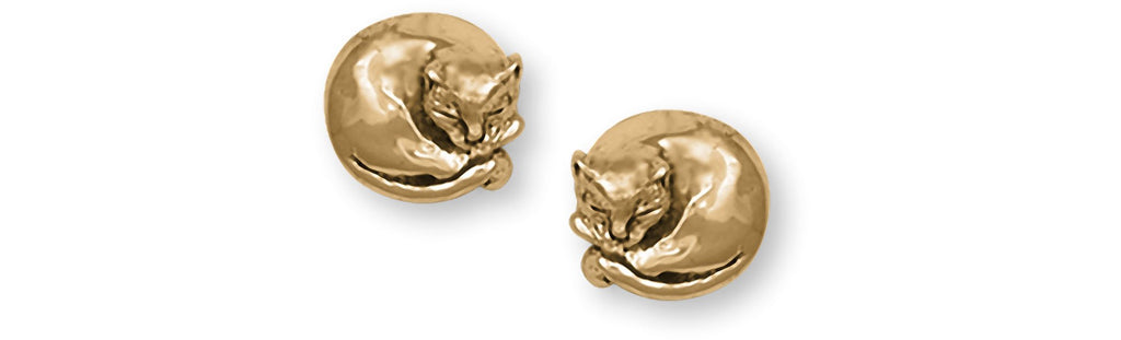 Cat Charms Cat Earrings 14k Gold Vermeil Cat Jewelry Cat jewelry
