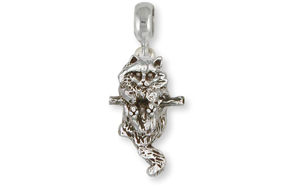 Cat Charms Cat Charm Slide Sterling Silver Cat Jewelry Cat jewelry