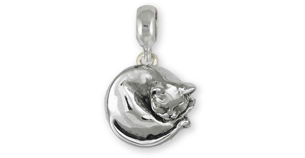 Cat Charms Cat Slide Bracelet And Charm Sterling Silver Cat Jewelry Cat jewelry