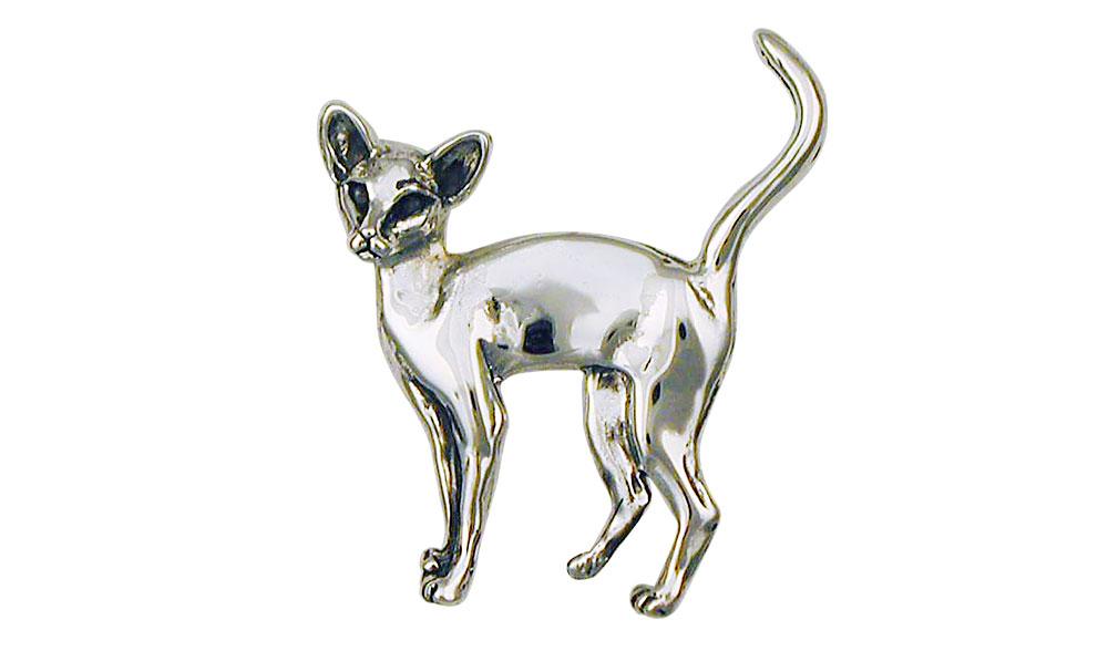 Siamese Cat Charms Siamese Cat Brooch Pin Sterling Silver Siamese Jewelry Siamese Cat jewelry