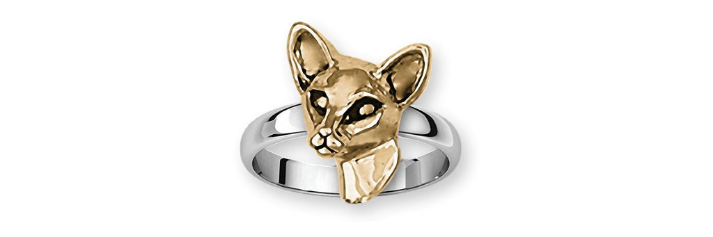 Siamese Cat Charms Siamese Cat Ring Silver And 14k Gold Siamese Cat Jewelry Siamese Cat jewelry