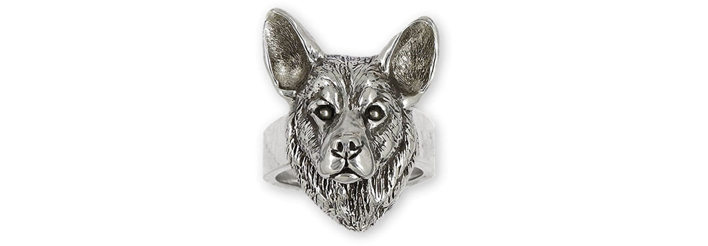 Cattle Dog Charms Cattle Dog Ring Sterling Silver Austrlian Cattle Dog Jewelry Cattle Dog jewelry
