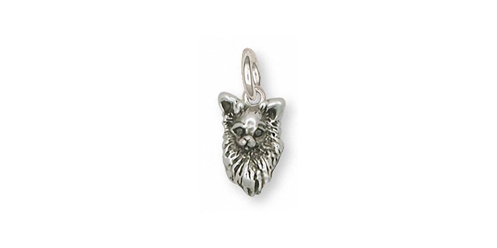 Long Hair Chihuahua Charms Long Hair Chihuahua Charm Sterling Silver Dog Jewelry Long Hair Chihuahua jewelry