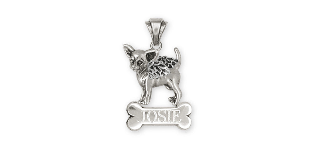 Chihuahua Angel Charms Chihuahua Angel Personalized Pendant Sterling Silver Dog Jewelry Chihuahua Angel jewelry