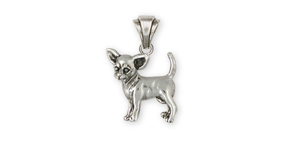 Chihuahua Charms Chihuahua Pendant Sterling Silver Dog Jewelry Chihuahua jewelry