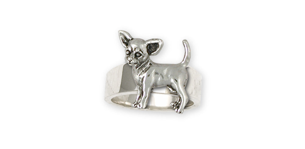 Chihuahua Charms Chihuahua Ring Sterling Silver Dog Jewelry Chihuahua jewelry