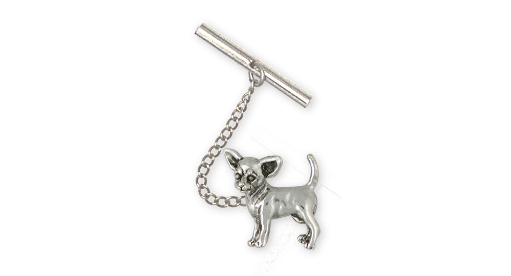 Chihuahua Charms Chihuahua Tie Tack Sterling Silver Dog Jewelry Chihuahua jewelry