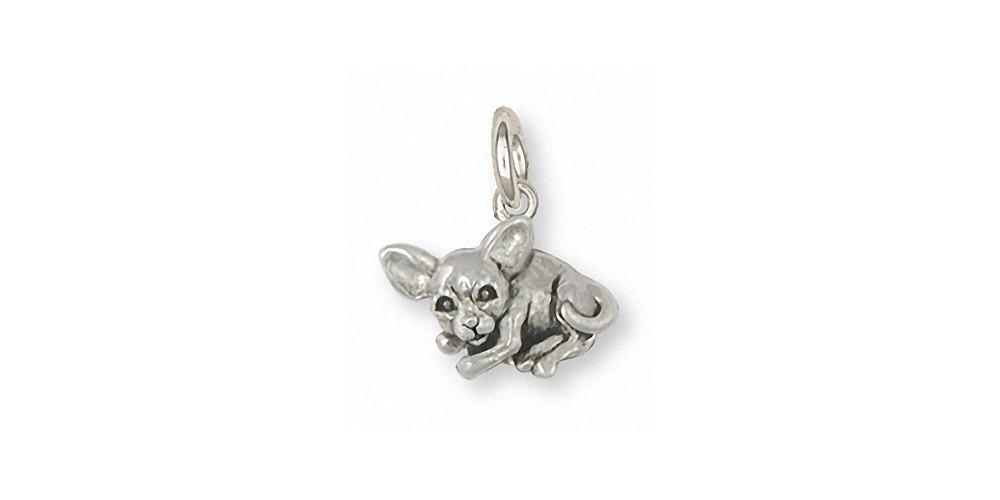 Chihuahua Charms Chihuahua Charm Sterling Silver Dog Jewelry Chihuahua jewelry