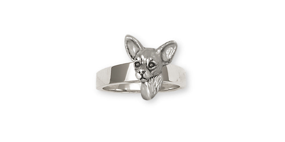 Chihuahua Dog Charms Chihuahua Dog Ring Handmade Sterling Silver Dog Jewelry Chihuahua Dog jewelry