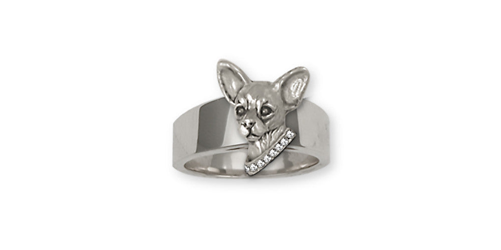 Chihuahua Dog Charms Chihuahua Dog Ring Handmade Sterling Silver Dog Jewelry Chihuahua Dog jewelry