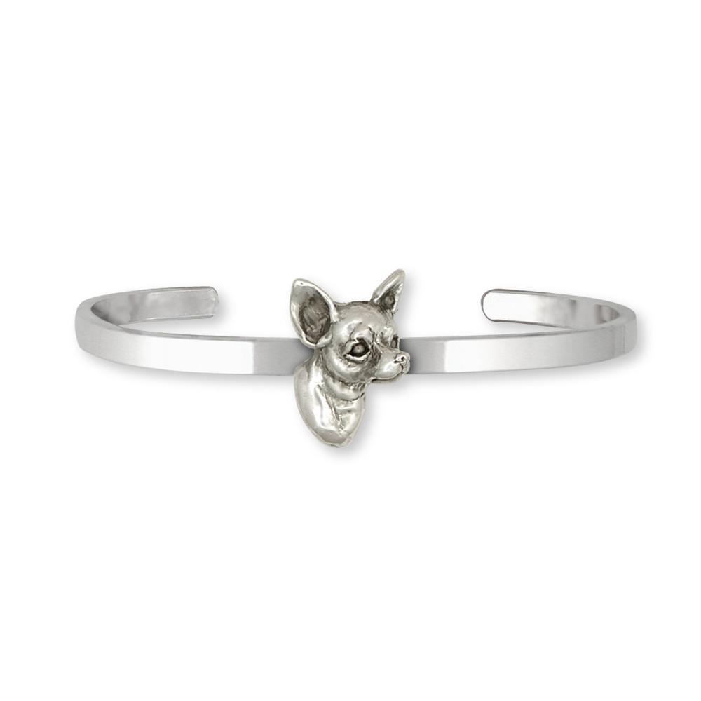 Chihuahua Charms Chihuahua Bracelet Sterling Silver Dog Jewelry Chihuahua jewelry