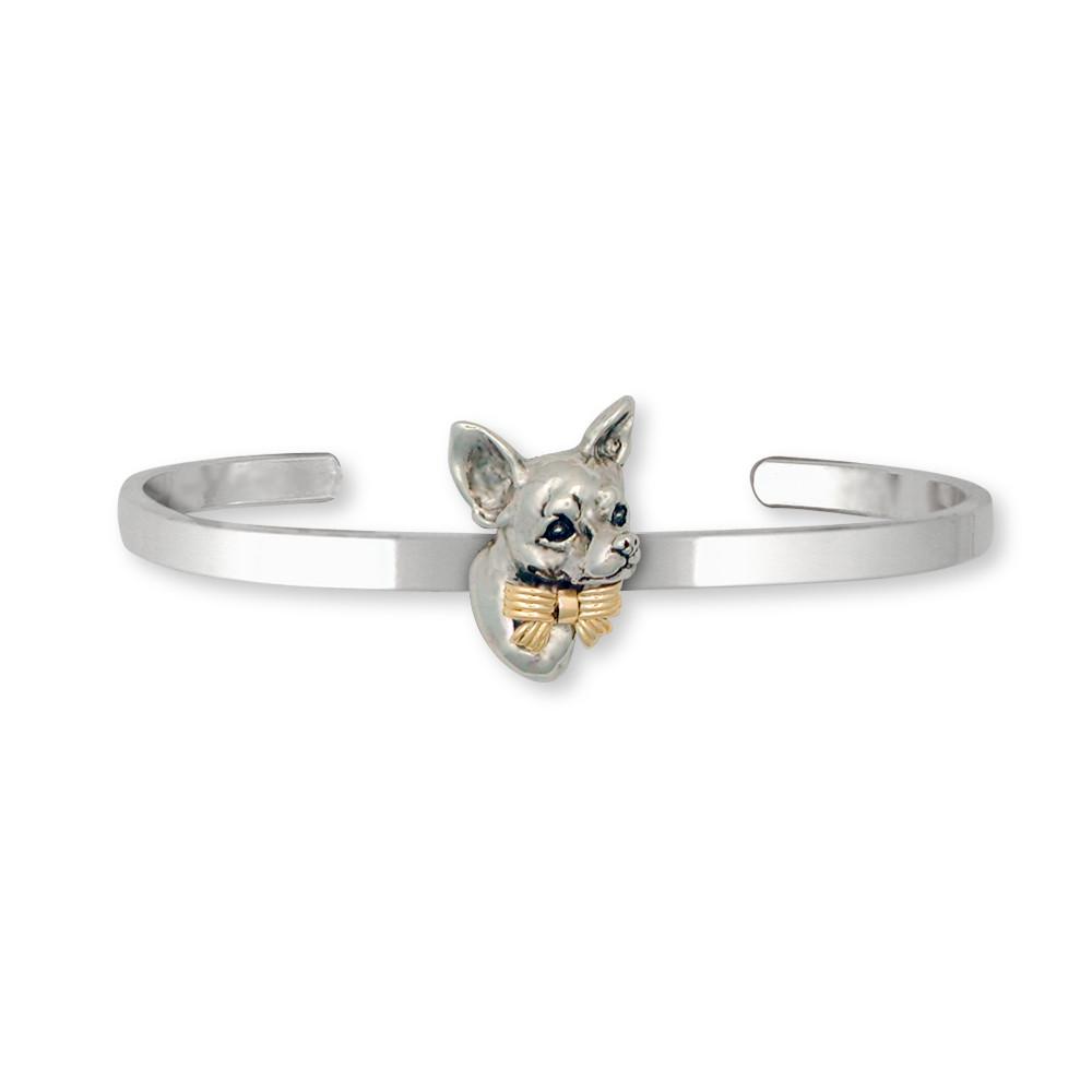Chihuahua Charms Chihuahua Bracelet Silver And Gold Dog Jewelry Chihuahua jewelry
