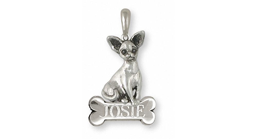 Chihuahua Charms Chihuahua Pendant Sterling Silver Dog Jewelry Chihuahua jewelry
