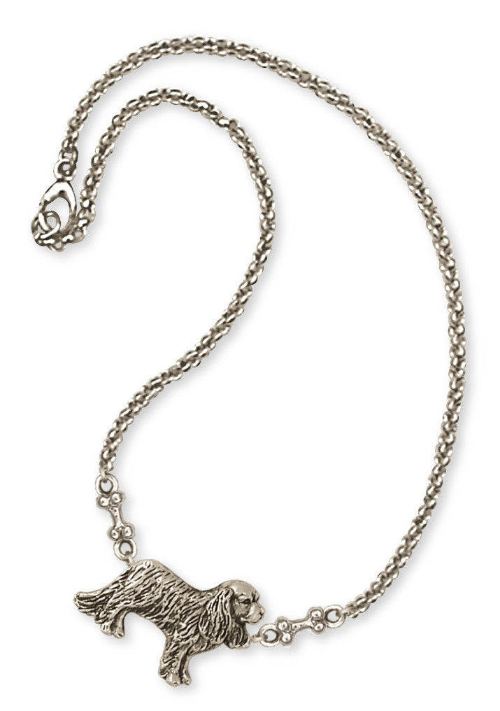 Cavalier King Charles Spaniel Ankle Bracelet Jewelry Handmade Sterling Silver CV10-A