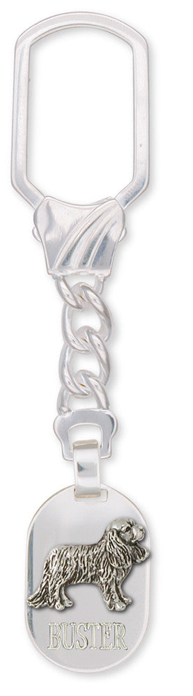 Cavalier King Charles Spaniel Key Ring Jewelry Handmade Sterling Silver CV10-KR