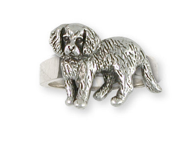 Cavalier King Charles Spaniel Ring Jewelry Handmade Sterling Silver CV13-R