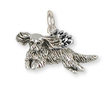 Cavalier King Charles Spaniel Angel Charm Jewelry Handmade Sterling Silver CV15-AP
