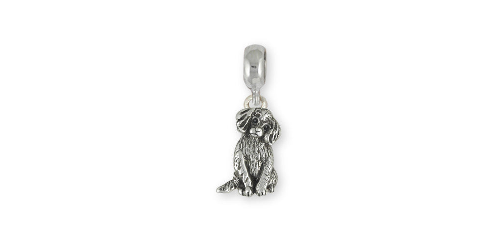 Cavalier King Charles Spaniel Puppy Charms Cavalier King Charles Spaniel Puppy Charm Slide Sterling Silver Dog Jewelry Cavalier King Charles Spaniel Puppy jewelry