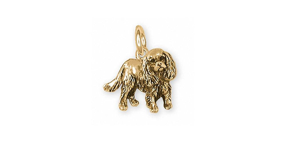 Cavalier King Charles Spaniel Charms Cavalier King Charles Spaniel Charm 14k Gold Dog Jewelry Cavalier King Charles Spaniel jewelry