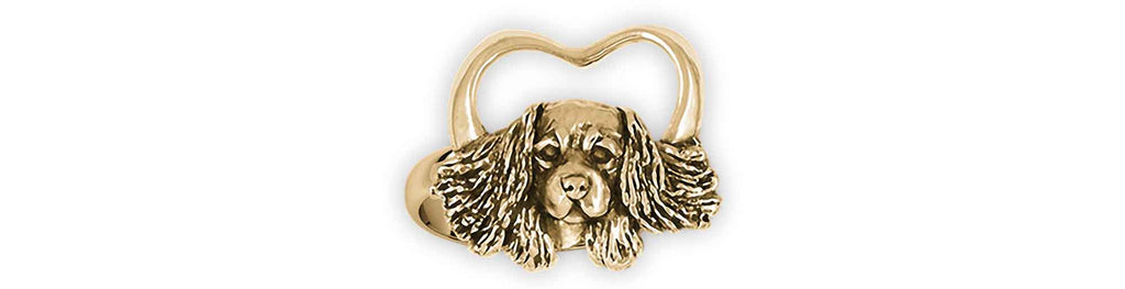 Cavalier King Charles Spaniel Charms Cavalier King Charles Spaniel Ring 14k Yellow Gold Cavalier Jewelry Cavalier King Charles Spaniel jewelry