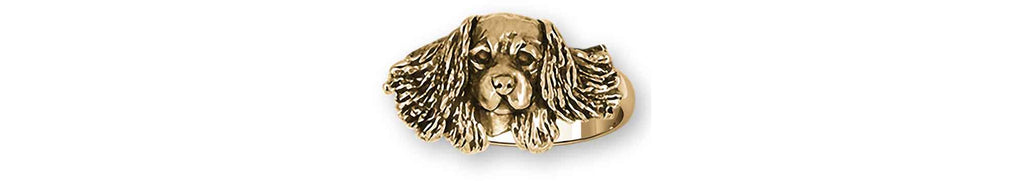 Cavalier King Charles Spaniel Charms Cavalier King Charles Spaniel Ring 14k Yellow Gold Cavalier Jewelry Cavalier King Charles Spaniel jewelry