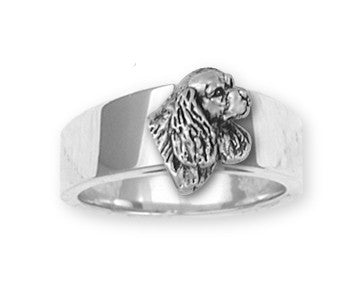 Cavalier King Charles Spaniel Ring Jewelry Handmade Sterling Silver CV7-R