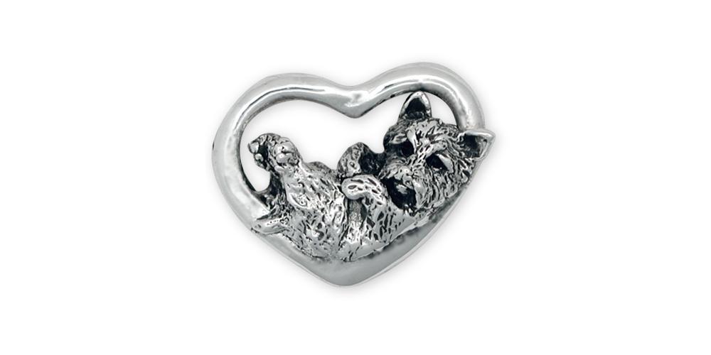 Cairn Terrier Charms Cairn Terrier Brooch Pin Sterling Silver Dog Jewelry Cairn Terrier jewelry