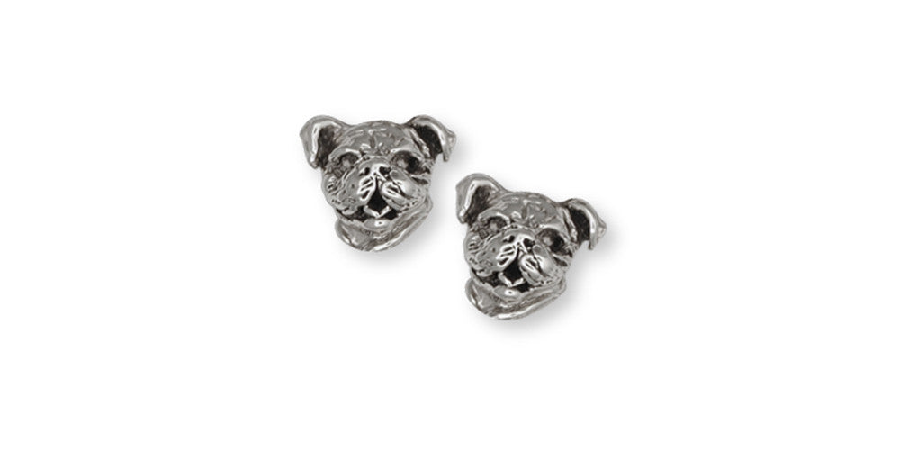 Bulldog Charms Bulldog Earrings Sterling Silver Dog Jewelry Bulldog jewelry