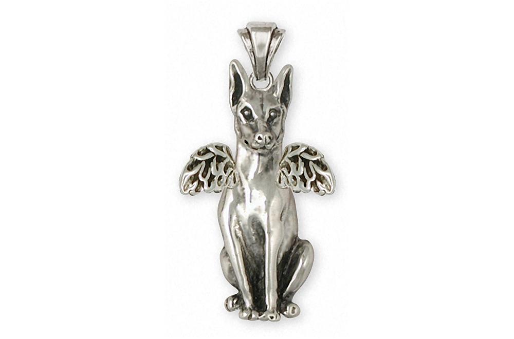 Doberman Pincher Charms Doberman Pincher Pendant Sterling Silver Dog Jewelry Doberman Pincher jewelry