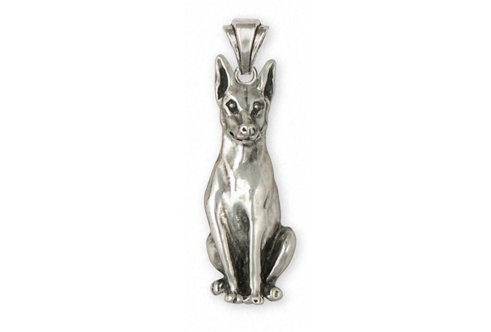 Doberman Pincher Charms Doberman Pincher Pendant Sterling Silver Dog Jewelry Doberman Pincher jewelry