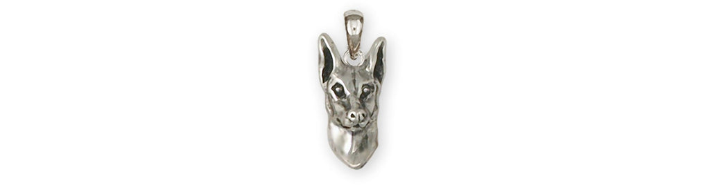 Doberman Pinscher Charms Doberman Pinscher Pendant Sterling Silver Dobie Jewelry Doberman Pinscher jewelry