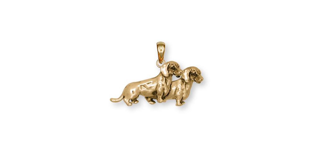 Dachshund Charms Dachshund Pendant 14k Gold Dog Jewelry Dachshund jewelry