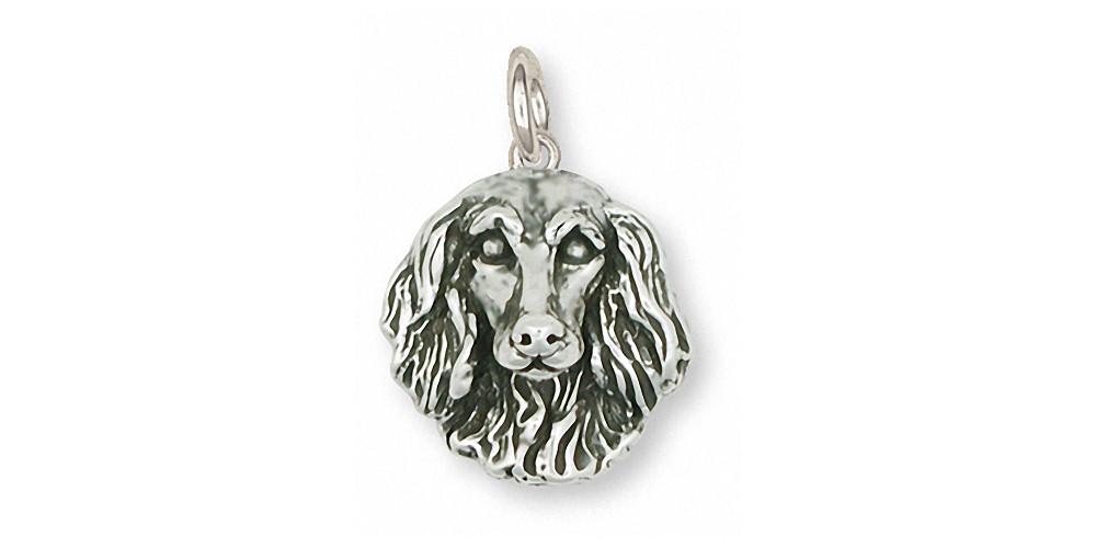 Long Hair Dachshund Charms Long Hair Dachshund Charm Sterling Silver Dog Jewelry Long Hair Dachshund jewelry