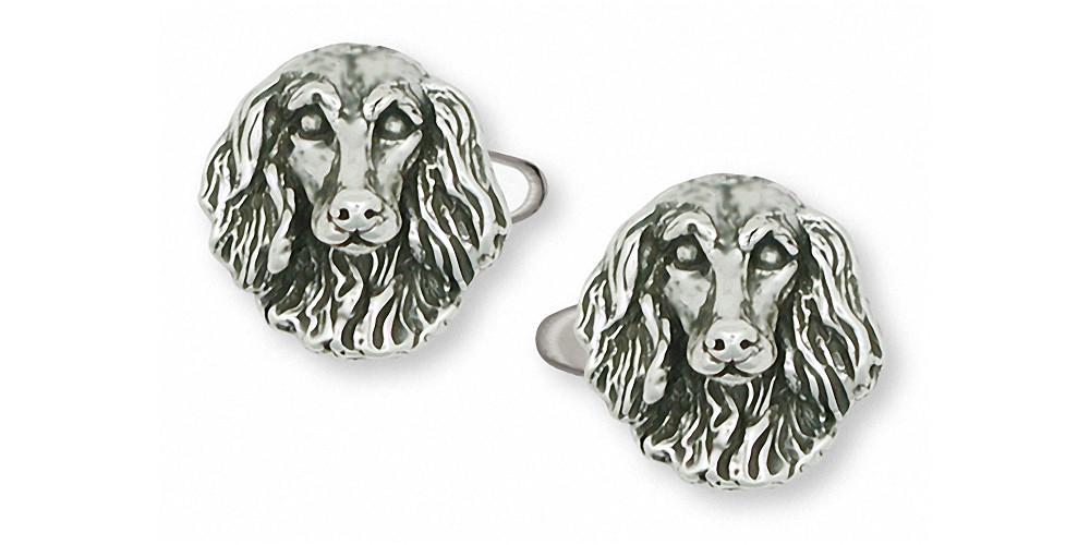 Long Hair Dachshund Charms Long Hair Dachshund Cufflinks Sterling Silver Dog Jewelry Long Hair Dachshund jewelry