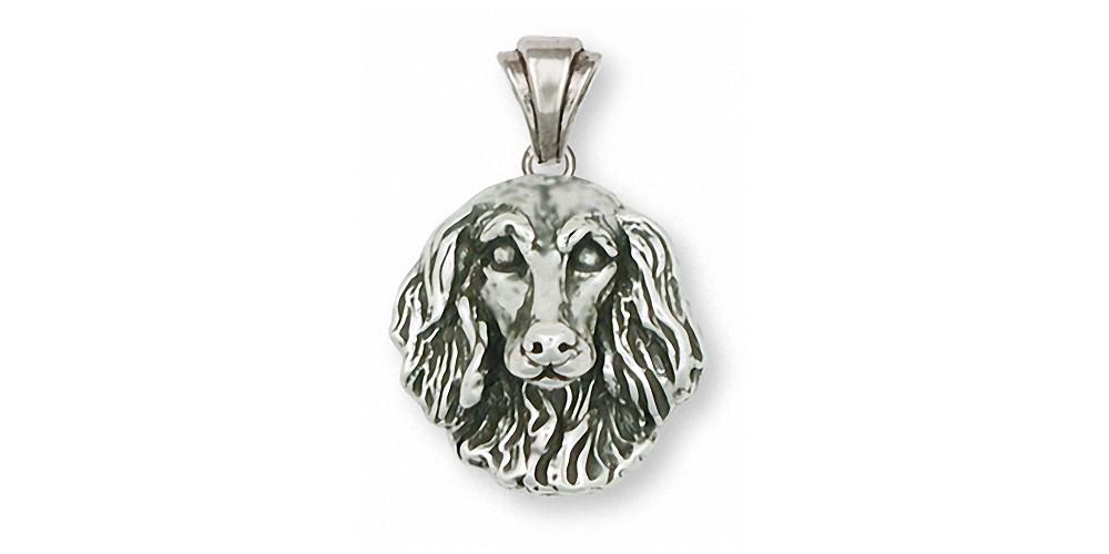 Long Hair Dachshund Charms Long Hair Dachshund Pendant Sterling Silver Dog Jewelry Long Hair Dachshund jewelry