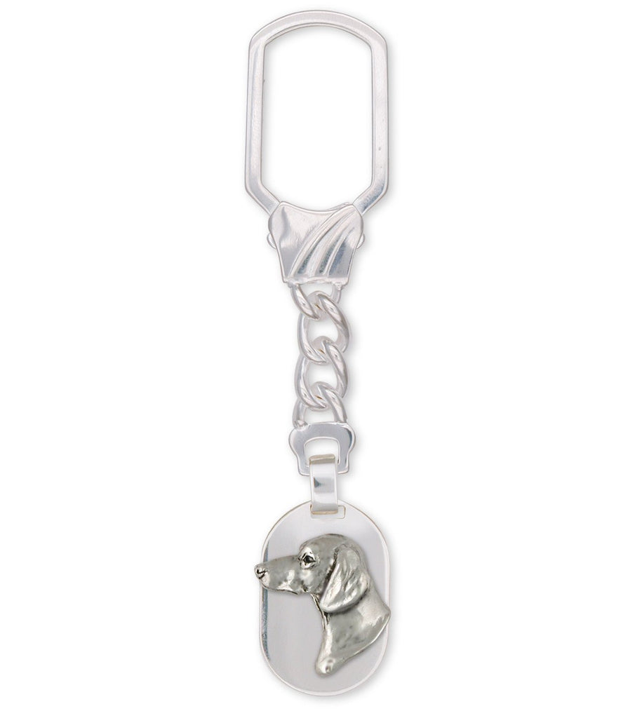 Dachshund Charms Dachshund Key Ring Sterling Silver Dog Jewelry Dachshund jewelry