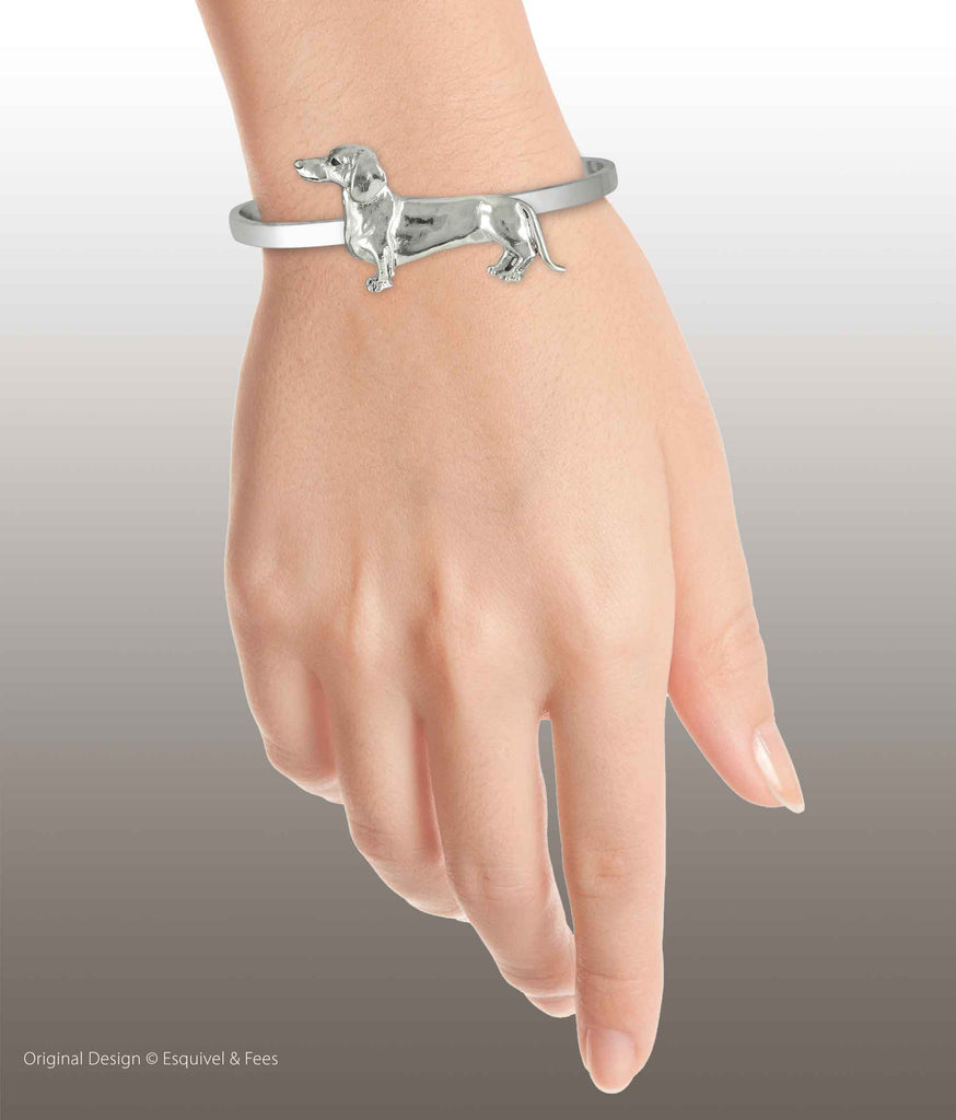 Dachshund Jewelry Sterling Silver Handmade Dachshund Bracelet  D53-CB