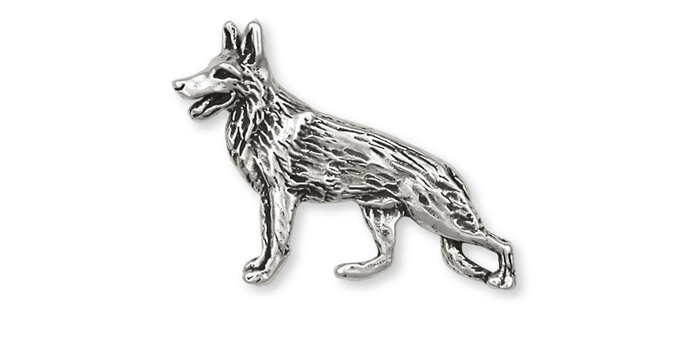 German Shepherd Charms German Shepherd Brooch Pin Sterling Silver Dog Jewelry German Shepherd jewelry