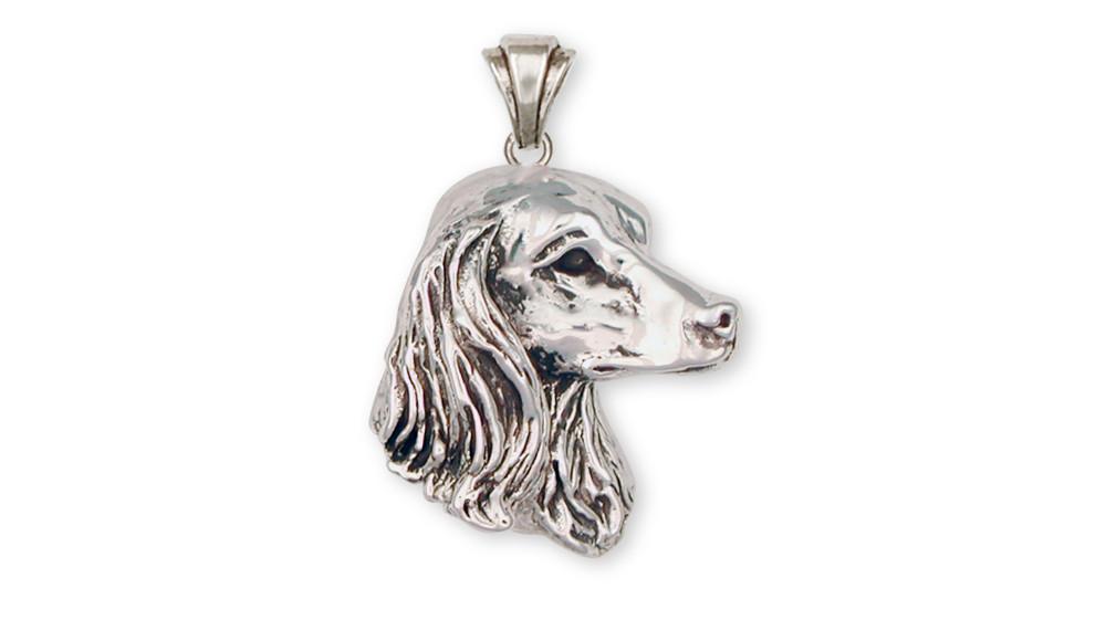 Long Hair Dachshund Charms Long Hair Dachshund Pendant Sterling Silver Dog Jewelry Long Hair Dachshund jewelry