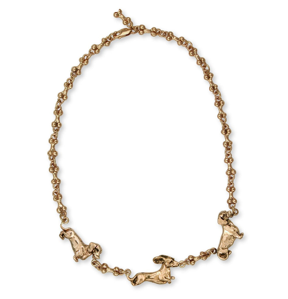 Dachshund Charms Dachshund Ankle Bracelet 14k Gold Dog Jewelry Dachshund jewelry