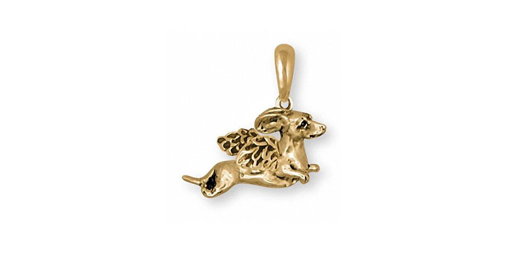 Dachshund Charms Dachshund Pendant 14k Gold Dog Jewelry Dachshund jewelry