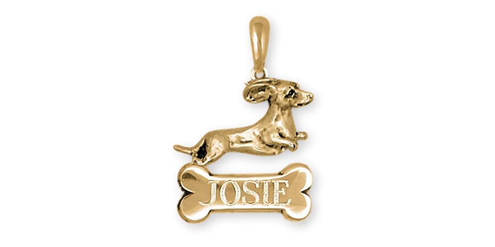 Dachshund Charms Dachshund Pendant 14k Gold Dog Jewelry Dachshund jewelry