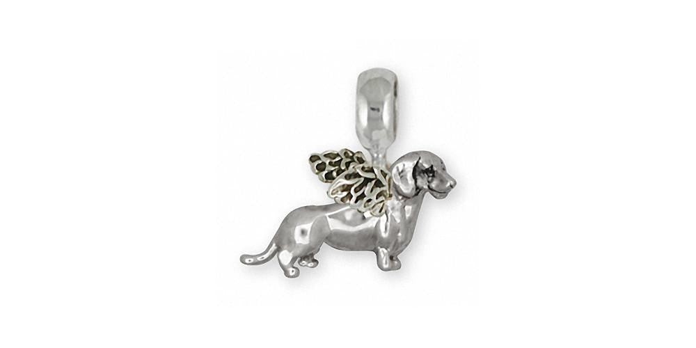 Dachshund Charms Dachshund Charm Slide Sterling Silver Dog Jewelry Dachshund jewelry