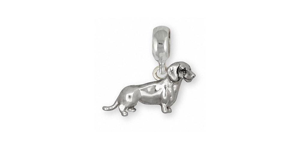 Dachshund Charms Dachshund Charm Slide Sterling Silver Dog Jewelry Dachshund jewelry