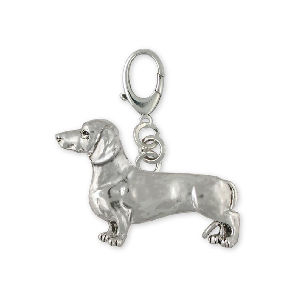 Dachshund Charms Dachshund Zipper Pull Sterling Silver Dog Jewelry Dachshund jewelry
